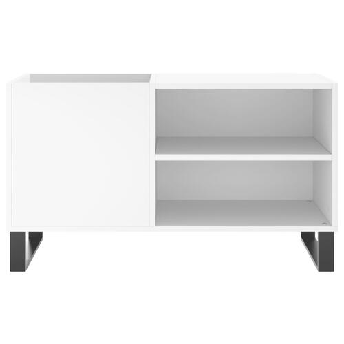 Vinylskab 85x38x48 cm konstrueret træ hvid