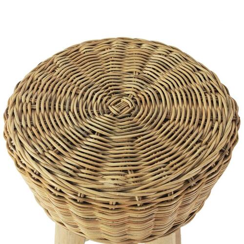 Barstole 2 stk. naturligt rattan