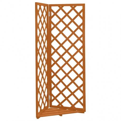 Espalier til hjørne 50x50x145 cm massivt fyrretræ orange