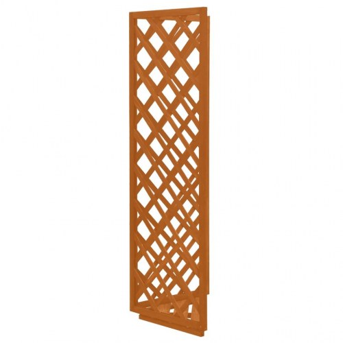 Espalier til hjørne 50x50x145 cm massivt fyrretræ orange