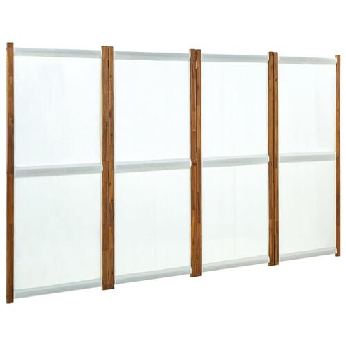 4-panels rumdeler 280x170 cm cremefarvet