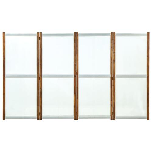 4-panels rumdeler 280x170 cm cremefarvet