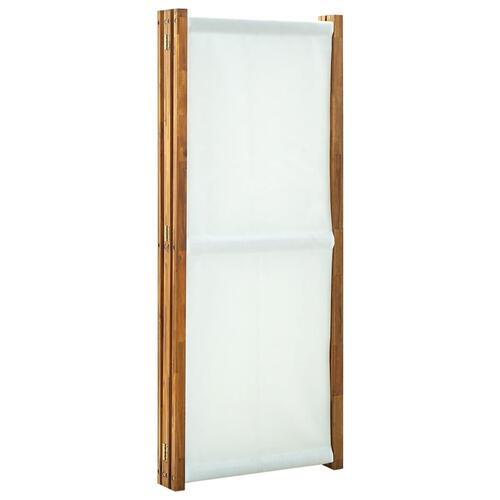 4-panels rumdeler 280x170 cm cremefarvet