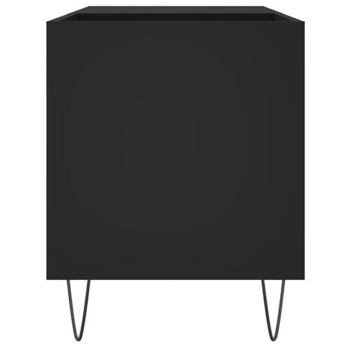Vinylskab 85x38x48 cm konstrueret træ sort