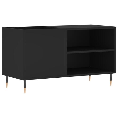Vinylskab 85x38x48 cm konstrueret træ sort