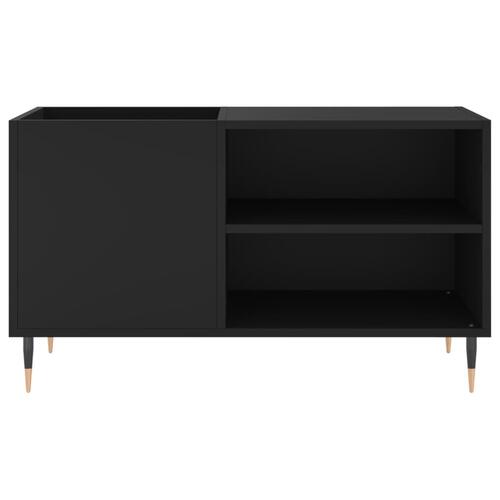 Vinylskab 85x38x48 cm konstrueret træ sort