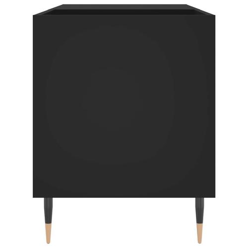 Vinylskab 85x38x48 cm konstrueret træ sort