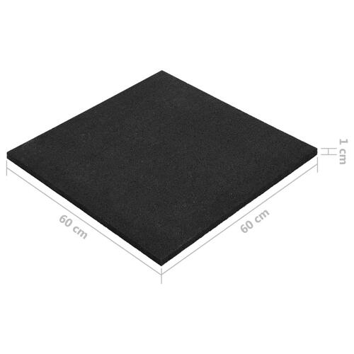 Vibrationsdæmpende måtte til vaskemaskine 60x60x1 cm sort