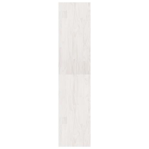 Bogreol/rumdeler 40x30x135,5 cm massivt fyrretræ hvid