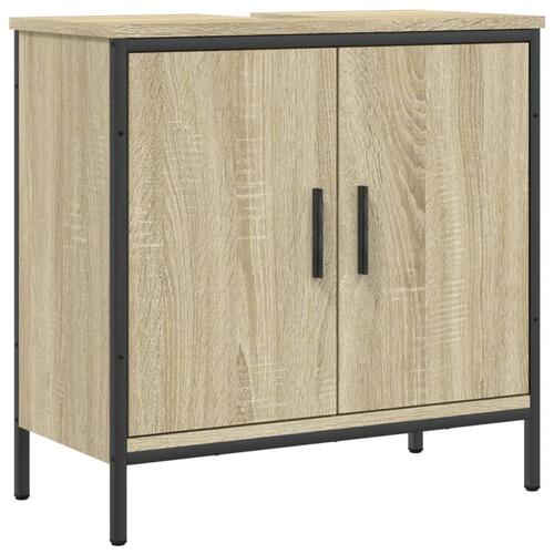 Underskab til håndvask 60x30x60 cm konstrueret træ sonoma-eg