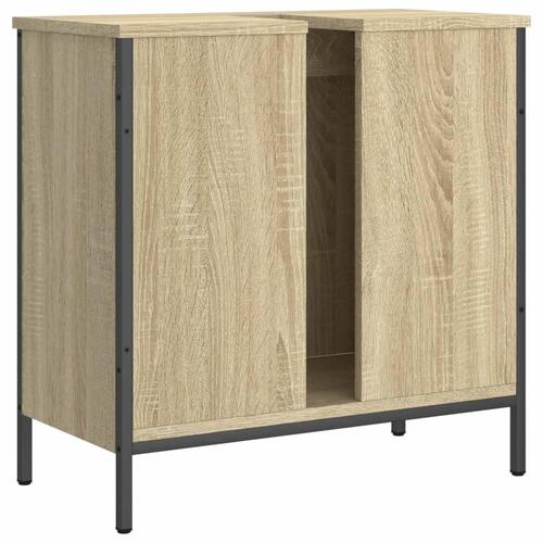 Underskab til håndvask 60x30x60 cm konstrueret træ sonoma-eg