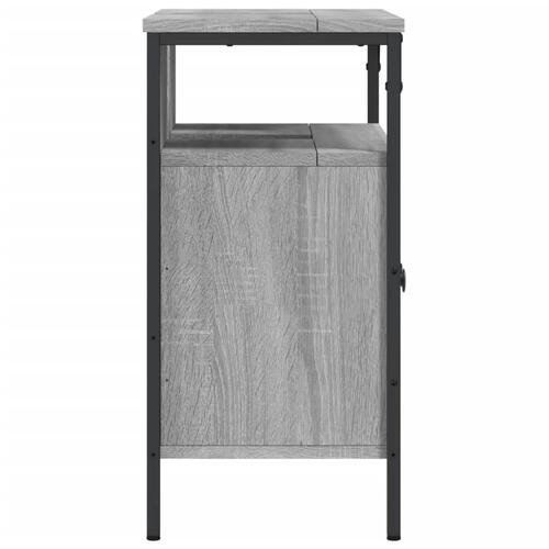 Underskab til vask 60x30x60 cm konstrueret træ grå sonoma-eg