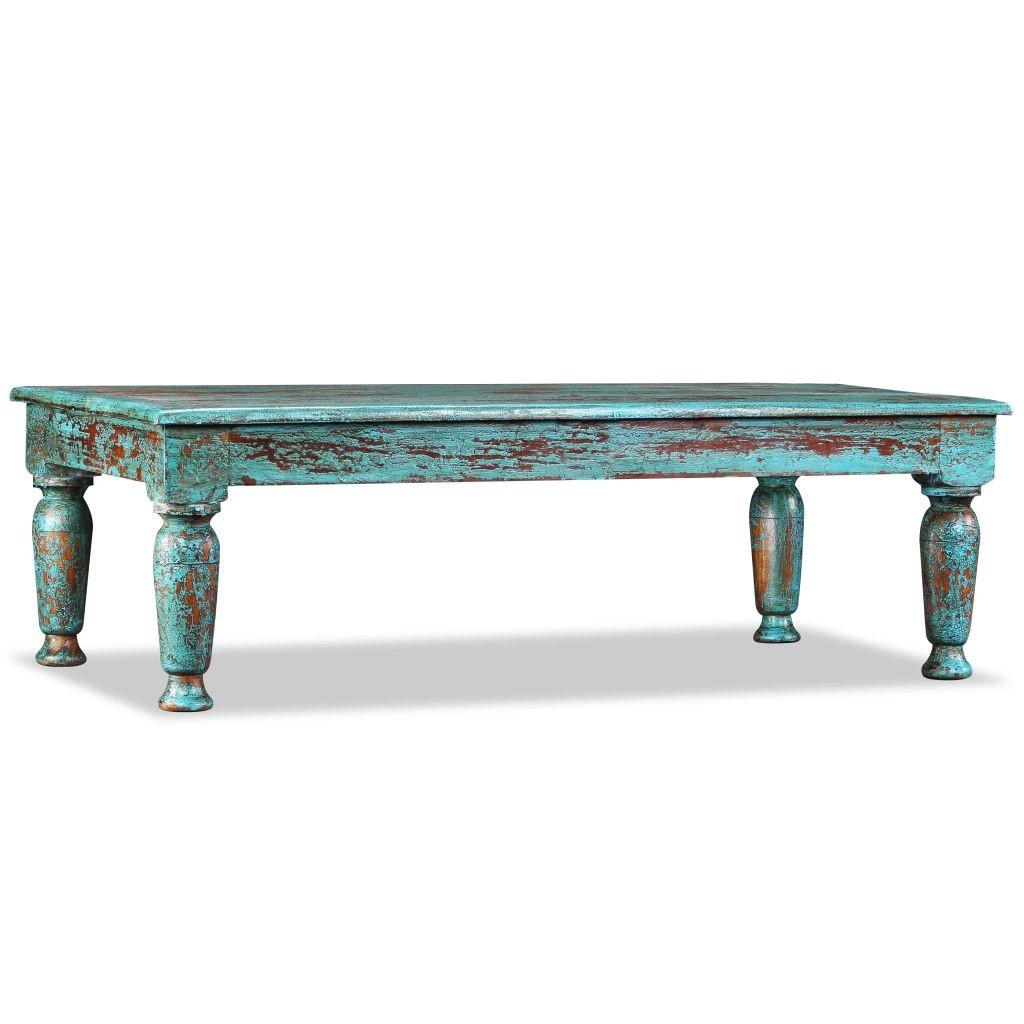 Sofabord 110x60x34 cm massivt genanvendt træ