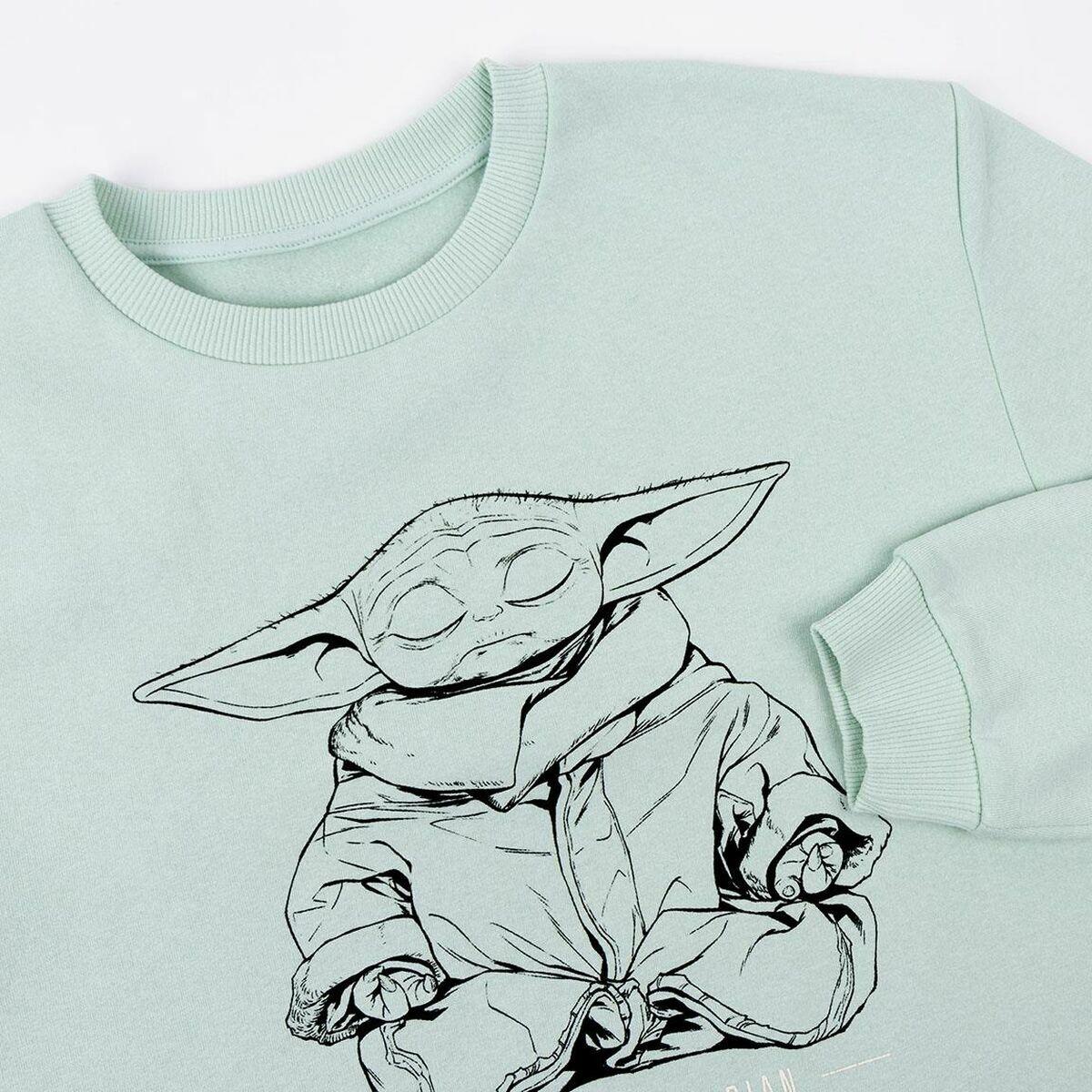 Sweaters uden Hætte til Kvinder The Mandalorian Grøn Lysegrøn S