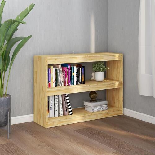 Bogreol/rumdeler 100x30x71,5 cm massivt fyrretræ