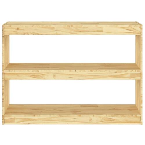 Bogreol/rumdeler 100x30x71,5 cm massivt fyrretræ