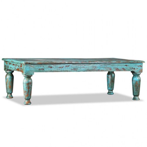Sofabord 110x60x34 cm massivt genanvendt træ