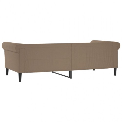 Daybed 80×200 cm i kunstlæder - cappuccino