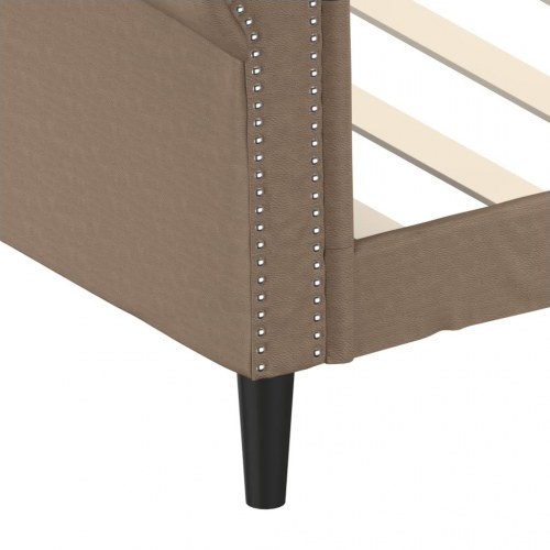 Daybed 80×200 cm i kunstlæder - cappuccino