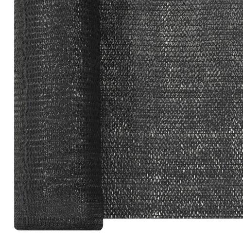 Afskærmning 1,5x10 m HDPE 150 g/m² sort