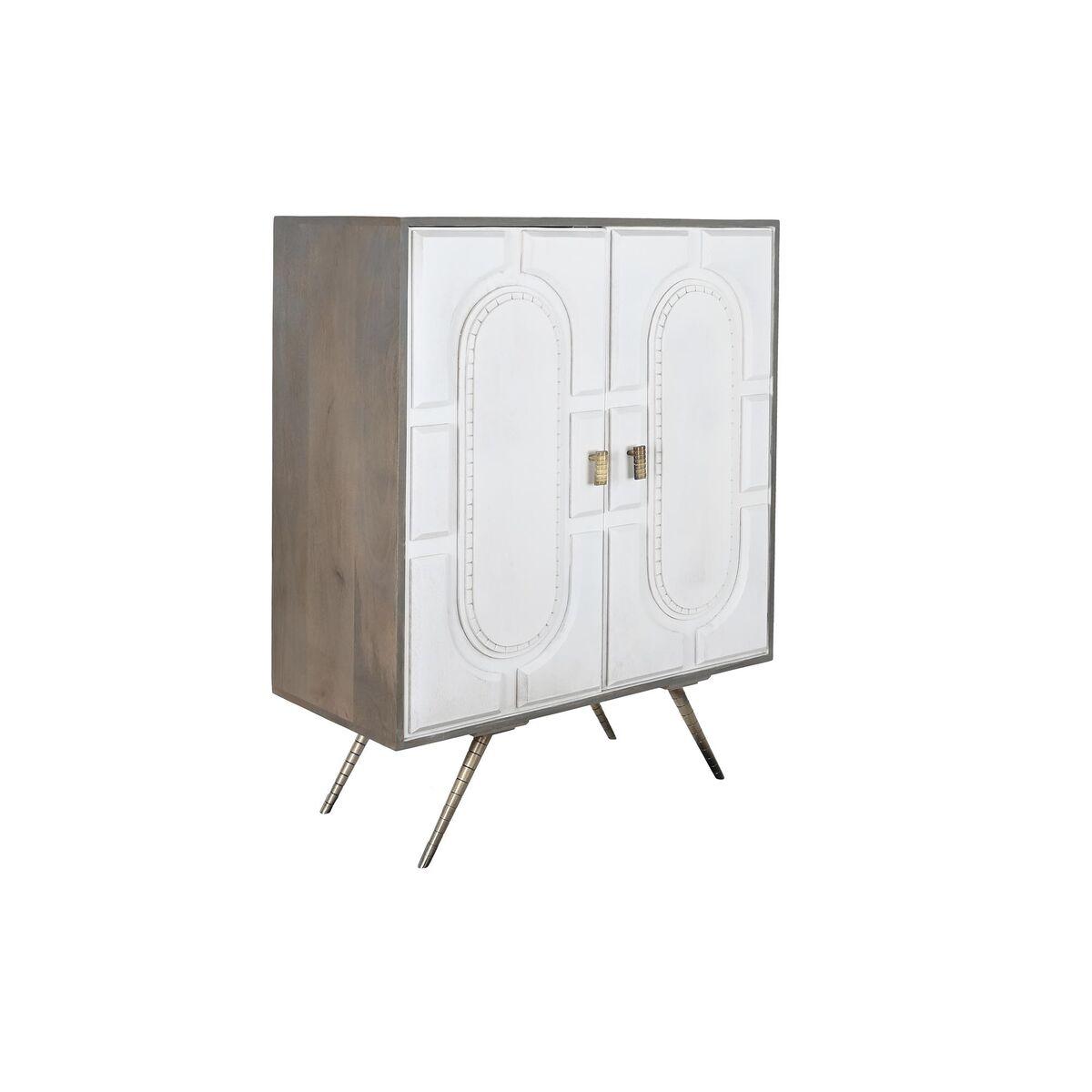 Skænk Grå Gylden Hvid Kobber Mangotræ (93 x 41 x 114 cm)