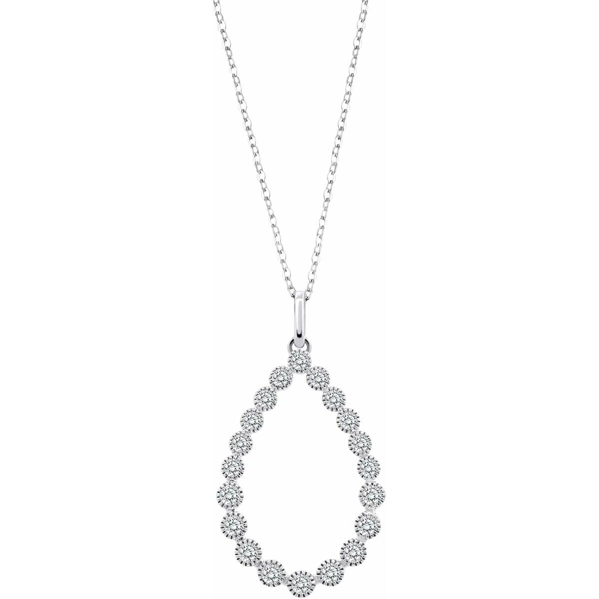 Lotus halskæde til kvinder LP3559-1/1 - elegant dråbevedhæng