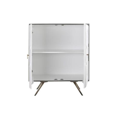 Skænk Grå Gylden Hvid Kobber Mangotræ (93 x 41 x 114 cm)
