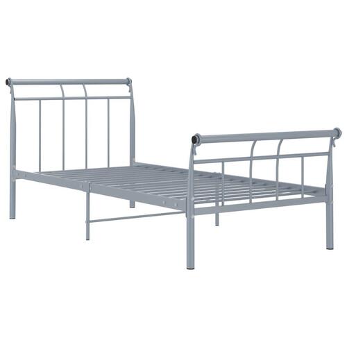 Sengestel 100x200 cm metal grå