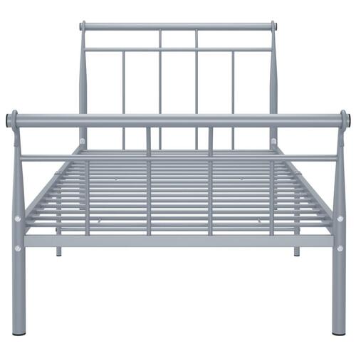 Sengestel 100x200 cm metal grå