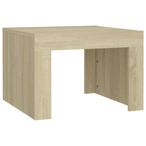 Sofabord 50x50x35 cm konstrueret træ sonoma-eg