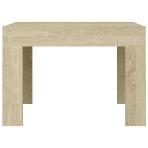 Sofabord 50x50x35 cm konstrueret træ sonoma-eg