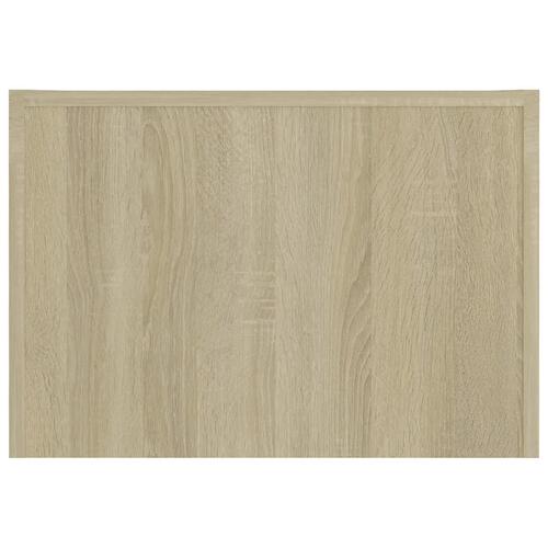 Sofabord 50x50x35 cm konstrueret træ sonoma-eg