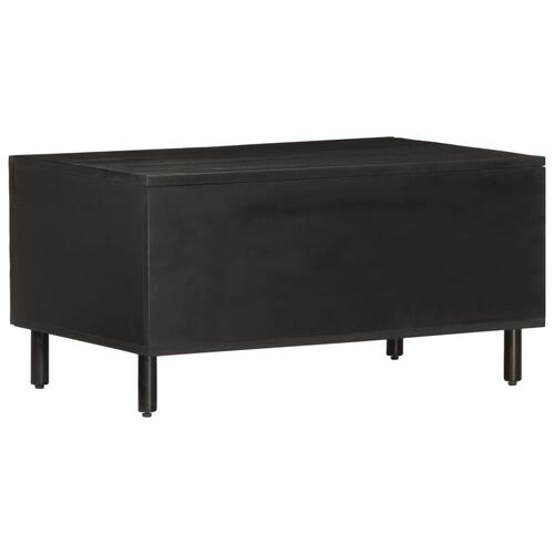 Sofabord 80x50x40 cm massivt mangotræ sort