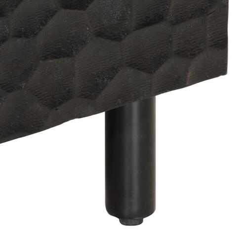 Sofabord 80x50x40 cm massivt mangotræ sort