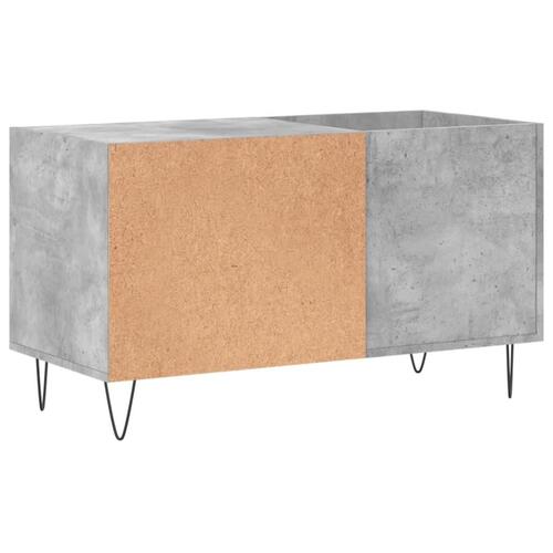 Vinylskab 85x38x48 cm konstrueret træ betongrå