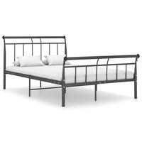 Sengestel 120x200 cm metal sort