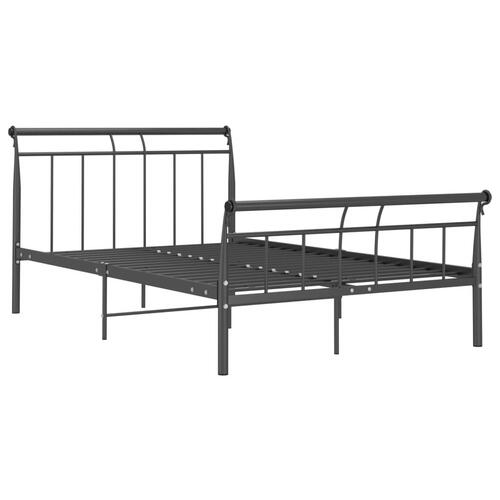 Sengestel 120x200 cm metal sort