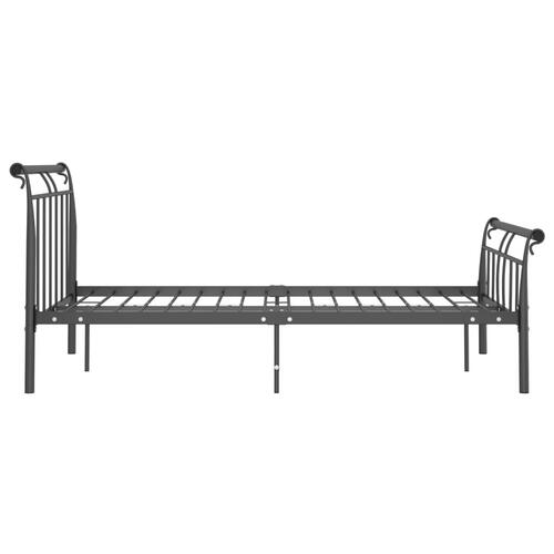 Sengestel 120x200 cm metal sort