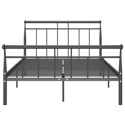 Sengestel 120x200 cm metal sort
