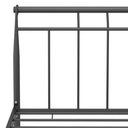 Sengestel 120x200 cm metal sort