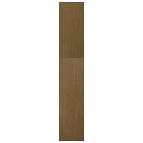 Bogreol/rumdeler 40x30x167,5 cm massivt fyrretræ gyldenbrun