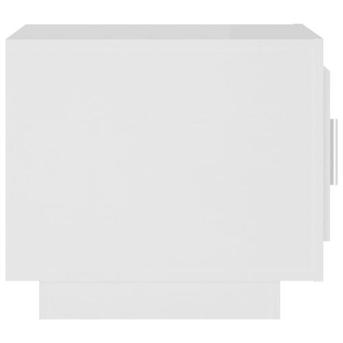 Sofabord 51x50x45 cm konstrueret træ hvid
