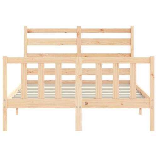 Sengeramme uden madras 140x190 cm massivt fyrretræ