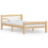 Sengestel 90x200 cm massivt fyrretræ