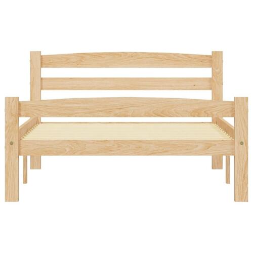 Sengestel 90x200 cm massivt fyrretræ