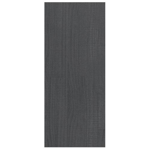Bogreol/rumdeler 100x30x71,5 cm fyrretræ grå