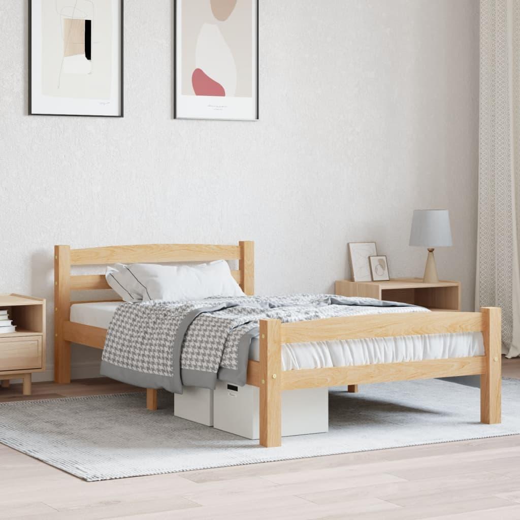 Sengestel 100x200 cm massivt fyrretræ