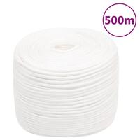 Tovværk til båd 8 mm 500 m polypropylen hvid