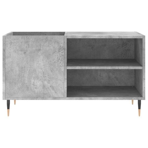 Vinylskab 85x38x48 cm konstrueret træ betongrå