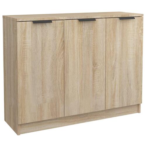 Skænk 90,5x30x70 cm konstrueret træ sonoma-eg